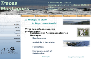 traces-montagnes.com: Christophe HITTINGER - Accompagnateur en Montagne
accompagnateur accueil