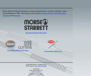 morse-starrett.com: Morse-Starrett Cable Cutting Tools
Cable cutting tools and equipment available in both hydraulic and manually operated models.   Our various models of cable cutters cut wire rope, re-bar, chains, metal bars, rigging and a variety of other applications.