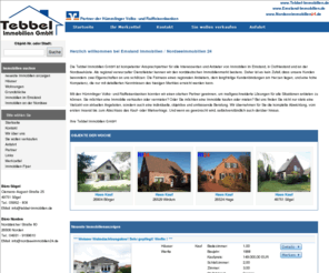 wonen-in-duitsland.info: Immobilien im Emsland oder an der Nordsee finden Sie beim Immobilienmakler Tebbel Immobilien GmbH im Emsland, Ostfriesland und an der Nordseeküste.
Immobilien im Emsland, Ostfriesland und an der Nordsee sowie direkt an der Nordseeküste bietet Ihnen das Immobilienangebot der Tebbel Immobilien GmbH.