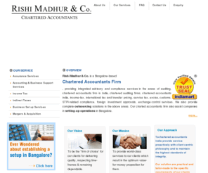 rishimadhurca.com: Chartered Accountants Firm - Chartered Accountants Firm Bangalore, Chartered Accountants Firm in India
Chartered Accountants Firm - We are Bangalore based chartered accountants, chartered accountants firm in India, chartered auditing firms, chartered accountants india, integrated advisory, accounting consulting firm from Rishi Madhur and Company, Bangalore.