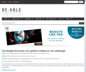 be-able.be: Uw klantgericht bureau voor grafisch- en webdesign
Grafisch ontwerp en  cms webdesign bureau uit kruibeke.