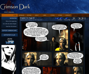 crimsondark.com: Crimson Dark
A Sci-Fi webcomic set in space in the distant future.