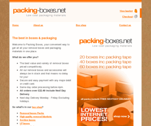 packing-boxes.net: Packing Boxes
Packing Boxes is a premier removal box and packaging company for customers within the UK.