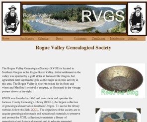 rvgsociety.org: Rogue Valley Genealogical Society
Rogue Valley Genealogical Society