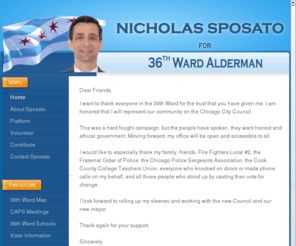 36thward.com: 36ward.com - Endorsements
Nick Sposato is running for 36th Ward Alderman!