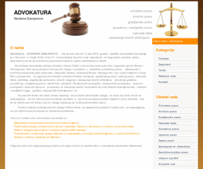 advokatura-bih.com: ADVOKATURA Gordana Damjanovic ADVOKATURA
 advokatura - Gordana Damjanovic, sva pravna pomoc na jednom mjestu - krivicno pravo, radno pravo, privredno pravo, gradjansko ...