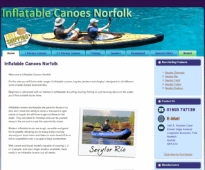 inflatable-canoes-norfolk.co.uk: Home - Sevylor & Infinity Inflatable Canoes and Kayaks -
Inflatable Canoes Norfolk Sevylor and Infinity Inflatable Canoes and Kayaks for sale from our Norfolk Shop