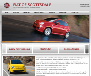 fiatofscottsdale.com: FIAT 500 For Sale in Scottsdale AZ | FIAT Availability | FIAT Prices & Features
Browse new Fiat 500 cars For Sale in Scottsdale AZ | Fiat of Scottsdale has great Fiat offers and prices in Arizona| Fiat new car sales| Fiat Uno | Chrysler Fiat