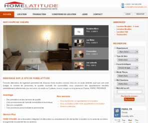 fengshuilatitude.com: Location meublée en France Paris - les annonces Homelatitude
locations d'appartements meublés du studio au F4 à Paris, Tignes