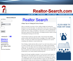 realtor-search.com: Realtor Search - Find A Realtor In your Area.
Find a realtor near you. The ultimate Real estate agent search, browse by City, State, or search realtor by name