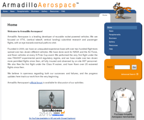 armadilloaerospace.com: Armadillo Aerospace - Home
Armadillo Aerospace Homepage