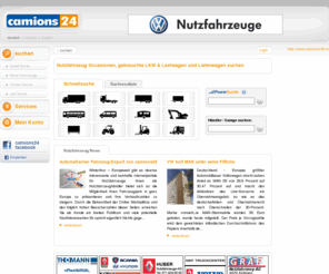 camions24.ch: Gebrauchte Nutzfahrzeuge und LKW Occasionen - camions24 | Occasions Nutzfahrzeuge, Lastwagen, Lieferwagen und gebrauchte LKW kaufen, verkaufen und mieten
Gebrauchte Nutzfahrzeuge und LKW Occasionen - Kaufen, verkaufen und mieten Sie gebrauchte Nutzfahrzeuge und günstige Occasionen wie zb. Transporter / Lieferwagen bis 3,5 t, LKW, Anhänger, Auflieger, Sattelzugmaschinen von Mercedes, Iveco, Renault, Man, Volkswagen auf camions24.com