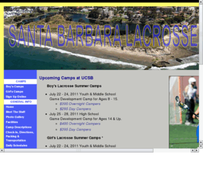 sblaxcamp.net: Santa Barbara Lacrosse Camps
Boy's Lacrosse Camps and Girl's Lacrosse Camps