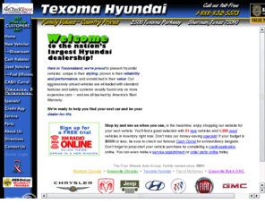 nortexhyundai.org: Sherman Texas Hyundai Dealers - Texoma Hyundai Home Page
Texoma Hyundai in Sherman Texas