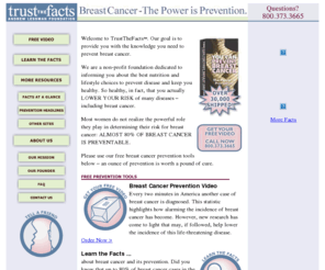 tencommitments.org: TrustTheFacts: Breast Cancer - The Power is Prevention.  [The Andrew Lessman Foundation]
