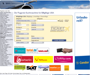 xn--billigflge-usa-nsb.com: Billigflüge USA: Billigflüge, Linienflüge, Charterflüge - Die Preissuchmaschine.
Einfach billig Flüge USA buchen. Billigflüge, Linienflüge und Charterflüge im Preisvergleich.