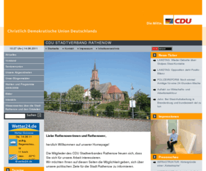 cdu-rathenow.de: CDU STADTVERBAND RATHENOW
Internetseite vom CDU Stadtverband Rathenow