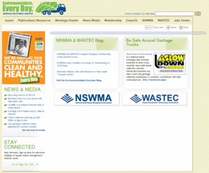 everydayenvironmentalists.info: Solid Waste Management, America's Solid Waste Industry - Environmentalists Everyday - Green Waste Disposal, Landfills, Green Energy
America’s Solid Waste Management and Industry professionals are Environmentalists Every Day.  Learn about our innovations in safe, green solid waste disposal practices, landfill technologies, and renewable, green energy production.