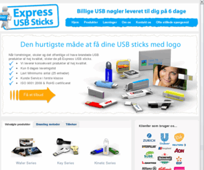 expressusbsticks.dk: USB stick til markedsføring, USB nøgler, USB stiks,
Logotrykte USB Sticks og salgsfremmende Memory Sticks. Personligt logo print eller gravering af dit logo. Hurtig levering og god service. Data forudindlæsning og andre kundetilpassede USB løsninger.