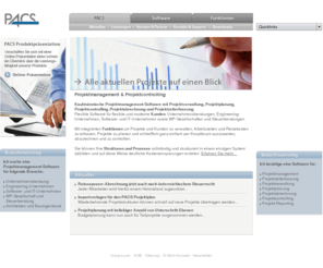 project-controlling.info: Projektmanagement: Projektcontrolling, Projektzeiterfassung, Projektverwaltung, Projektplanung & Projektabrechnung - PACS Projektmanagement-Software
