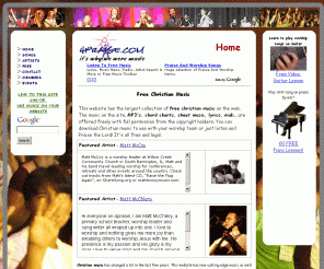 4praise.com: Christian music 4 Praise And Worship
Christian music - Praise And Worship, chords, lyrics, mp3, sheet music.  Over 3000 songs from independent christian songwriters.  A great resource for worship leaders and lovers of Christian Music