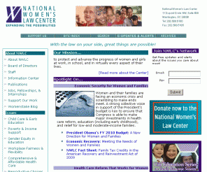 nwlc.org: National Women's Law Center
The National Women's Law Center's mission is to to protect and advance the progress of women and girls at work, in school, and in virtually every aspect of their lives.