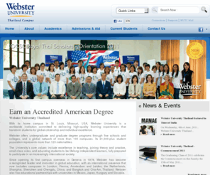 websterthailand.com: Webster University Thailand a Earn an Accredited American Degree. An American accredited Degree in Thailand Asia
Ranked, accredited international American university, campuses in Cha-am and Bangkok, Thailand. International Bachelors and Masters degrees include BA, BBA, MA, MBA.