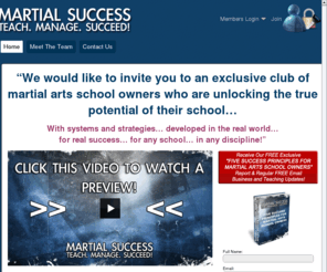 martialsuccess.com: Martial Success » Martial Success - Teach. Manage. Succeed!
Teach, Manage, Succeed!