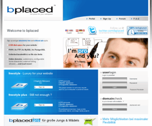 bplaced.net: bplaced - Webspace & Webhosting // 2GB Freehost :: The place for your webspace
