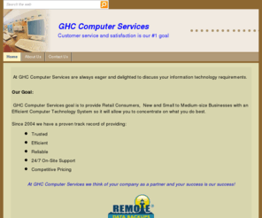 ghccompserv.com: Home
Providing certified professional computer and network service in the Orlando, FL and Seminole County, FL areas