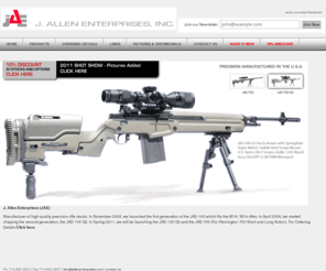 jallenenterprises.com: Manufacturer of Precision Rifle Stocks | J. Allen Enterprises, Inc. (JAE)
J. Allen Enterprises, Inc., manufacturer of precision rifle stocks including the JAE-100 G3 for the M1A and M14, and the JAE-700 for the Bolt Action Stock