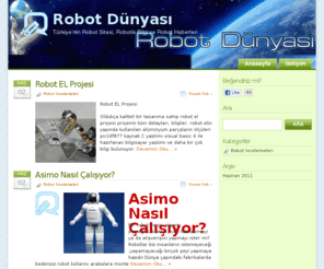 robotdunyasi.org: Türkiye'nin Robot Sitesi | Robotik Bilgi Paylaşım
Robotik projeler dersler robot yapımı robot video - Türkiyenin robot sitesi robotik bilgi robot asimo,robot nasıl yapılır,