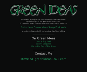 greenideas.com: colourless green ideas sleep furiously
