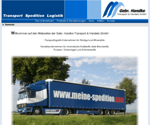 handke-transport.de: Gebr. Handke Transport & Handels GmbH Transport Logistik Spedition Diesel Heizl Tankstelle Pumpen Tankanlagen Cim-Tek Filter
