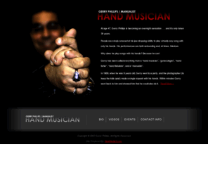 handmusician.com: Gerry Phillips/Manualist | Hand Musician
Gerry Phillips is a manualist or hand musician from Troy, MI. He is known by millions of YouTube members as the hand farter.