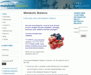 metabolic-diet.us: Metabolic Balance
Metabolic Balance is a scientifically developed all-natural health optimization and weight loss program that naturally balances the metabolism, hormones,  burns fat and maintains your ideal weight.