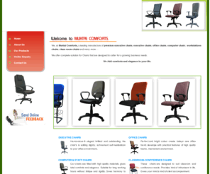 muktaicomforts.com: Muktai Comforts - Manufactures of Excutive Office & Computer Chairs
