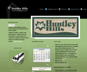 nickguerrero.com: Huntley Hills Neighborhood Association Website
The official website for the Huntley Hills neighborhood located in the Chamblee area of Metro Atlanta