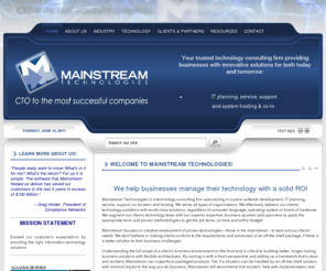 mainstreamtechnologies.com: Mainstream Technologies: software development, IT support, hosting; Little Rock, AR
Mainstream Technologies: custom software development, IT consulting, server hosting, network support, colocation; Little Rock, Arkansas