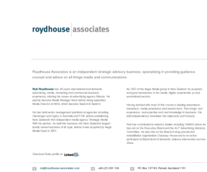 roydhouse-associates.com: Rob Roydhouse Associates
Roydhouse Associates is an independent strategic advisory business, specialising in providing guidance, counsel and advice on all things media and communications.