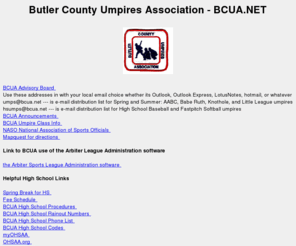 bcua.net: Butler County Umpires Association
