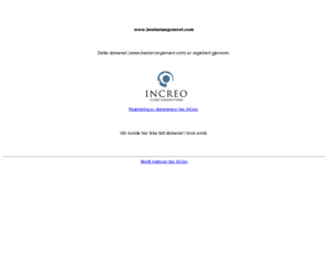bestarrangement.com: Domene registrert av InCreo
Utvikling av websider og internettsystemer. Serverplass og e-post. Domeneregistering.