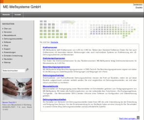me-systeme.com: Kraftsensoren / Messverstärker / Dehnungsmessstreifen
Sensoren der ME-Meßsysteme GmbH