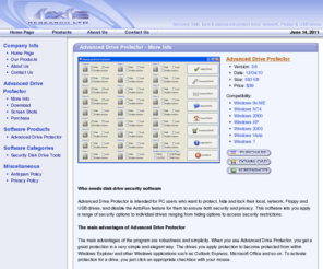 advanceddriveprotector.com: Advanced Drive Protector - securely hide, lock and password-protect your disk drives such as local, network, floppy and USB
Securely hide, lock and password-protect your local, network, Floppy and USB drives