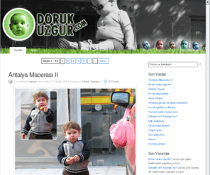 dorukuzgur.com: Doruk Uzgur WeBlog.
Doruk uzgur hayatını anlatıyor.