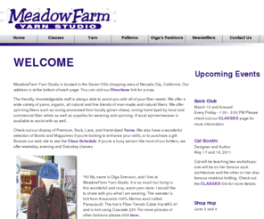 meadowfarmyarn.com: MeadowFarm Yarn Studio
Your friendly neighborhood yarn store where fiberarts and community come together