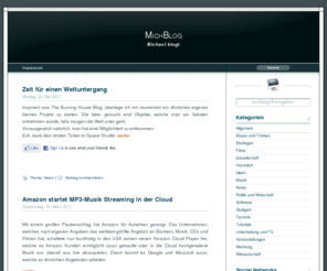 michblog.de: Michblog - Technik, Unterhaltung, Reisen, Tutorials, Privates
Michael blogt über Politik, Konsum, Events, Technik sowie alles was ihm unter den Nägeln brennt.