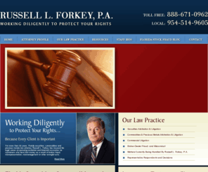 investmentadvisorfrauds.com: Fort Lauderdale Securities Law Attorney | Sunrise Investment Lawyer | Plantation Stockbroker Fraud Attorney
Because every client is important. Call 888-671-0962 today for a free initial consultation with a securities law attorney from the Fort Lauderdale Law Office of Russell Forkey.