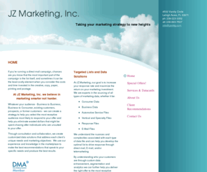 jzmktg.com: JZ Marketing, Inc. - Home
Your expert source for highly targeted direct marketing lists and data services.  Providing strategy and full-service for B2B and B2C campaigns.