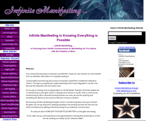 infinite-manifesting.org: Infinite Manifesting can awaken your extraordinary powerful Abilities
Infinite Manifesting can empower you to go beyond where everything is possible...